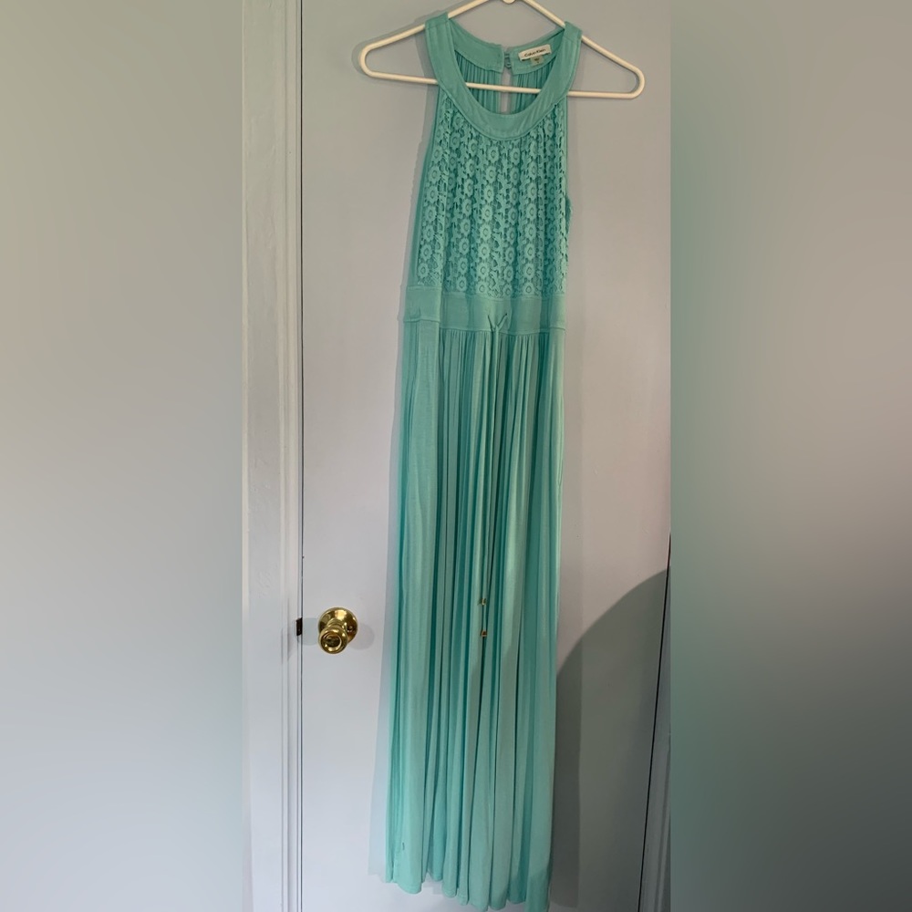 Blue Floral Maxi Dress